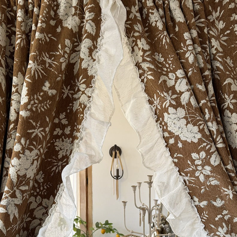 Ruffle  Love Cabinet Curtain Duos
