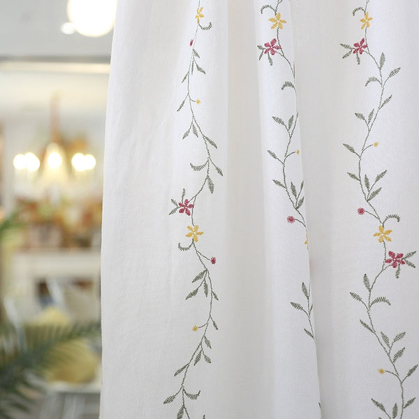 Floral Garden Cabinet Curtain
