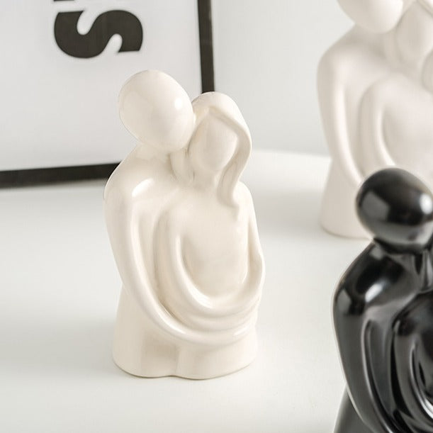 Hugging Couple Ceramic Decor