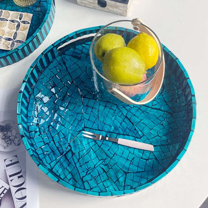 Sapphire Serenity Shell Tray