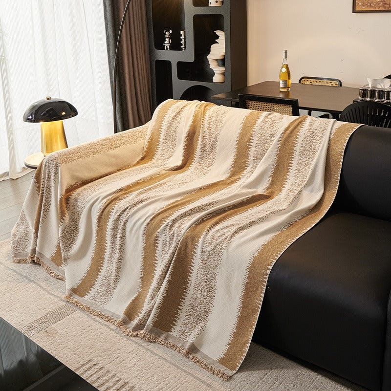 Earthy Stripe Sofa Cover