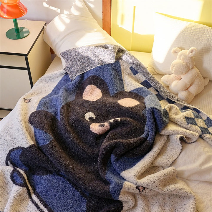 Skateboarding  Bear Blanket