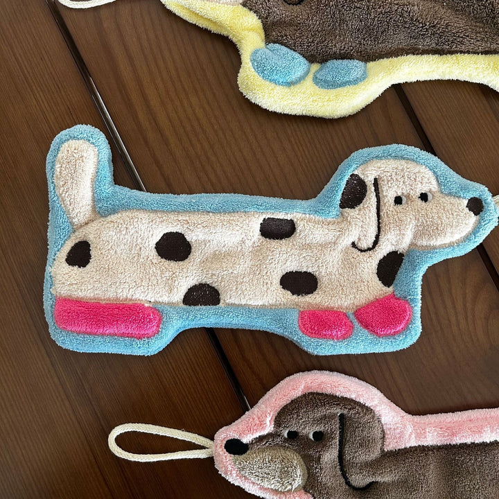 Sausage Pup Party Hanging Hand Towel Set
