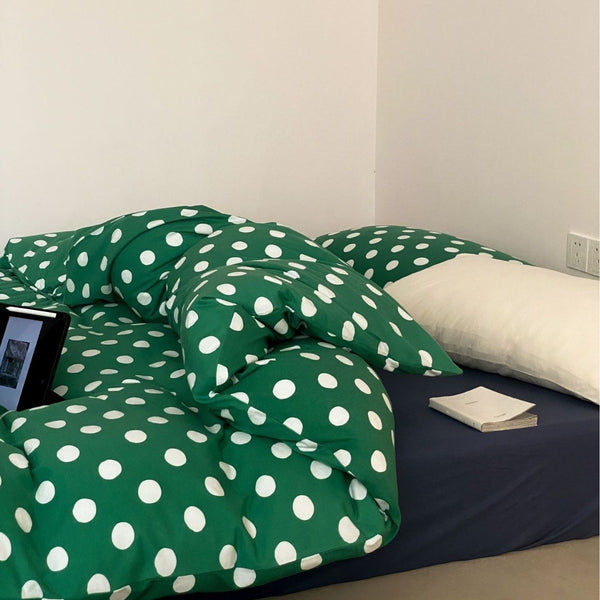 Retro Polka Dots Bedding Set