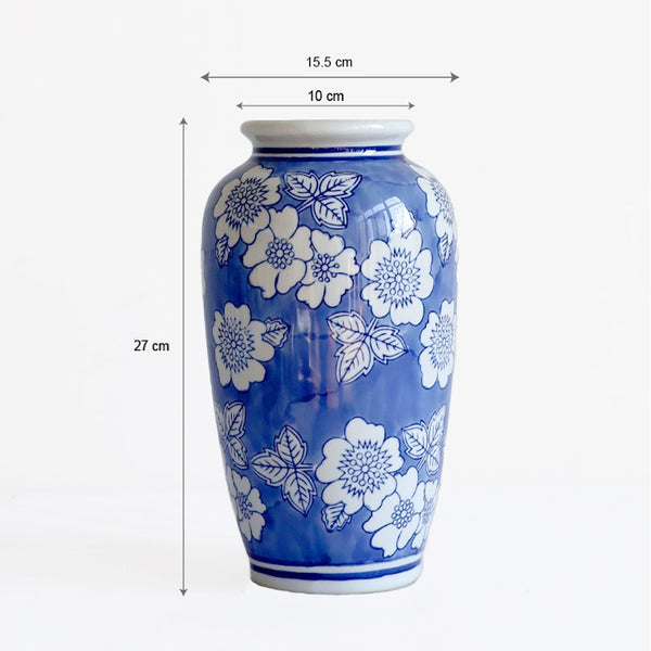 Royal Floral Ceramic Vase