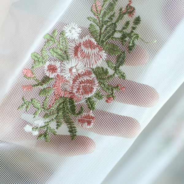 Bow & Lace Cabinet Curtain