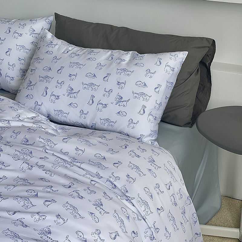 Lazy Kitty Bedding Set