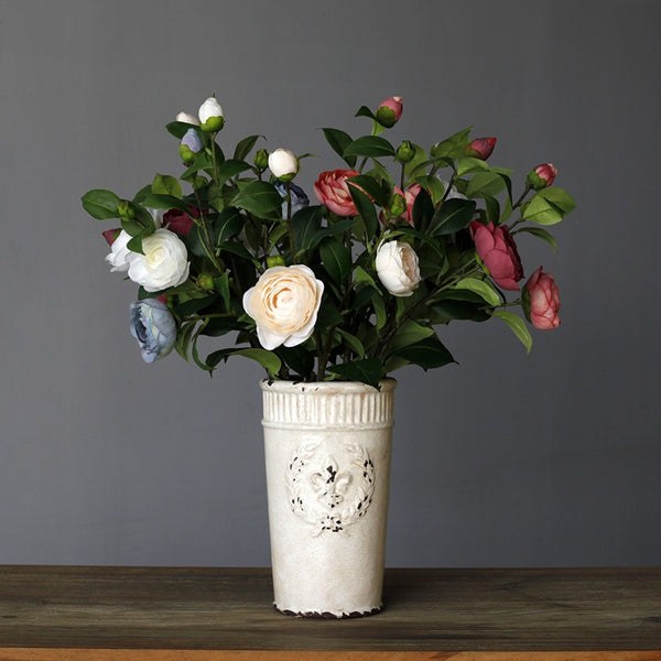 Vintage Art Camellia Bouquet