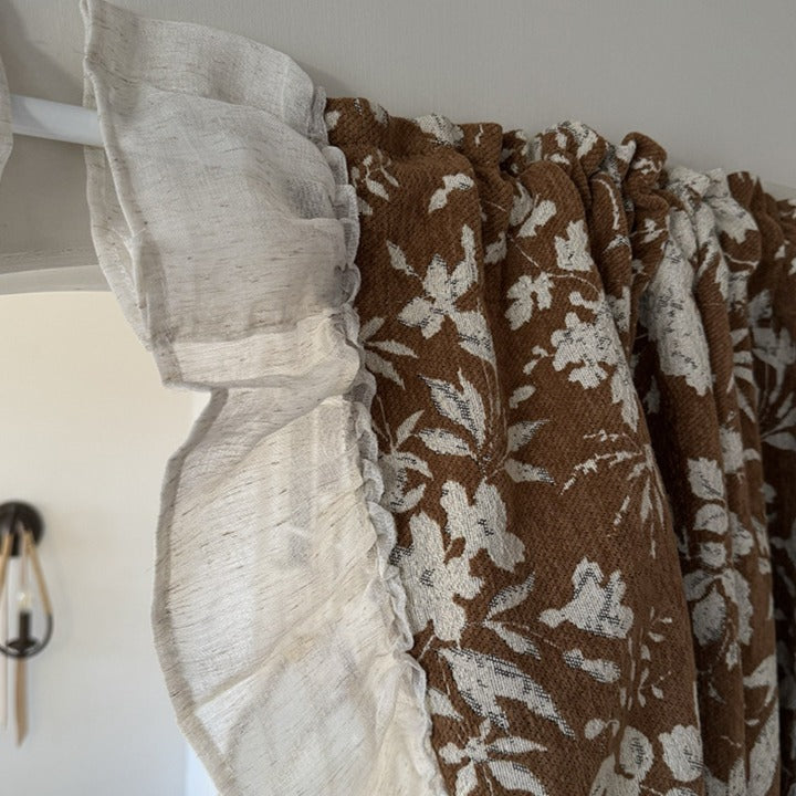 Ruffle  Love Cabinet Curtain Duos