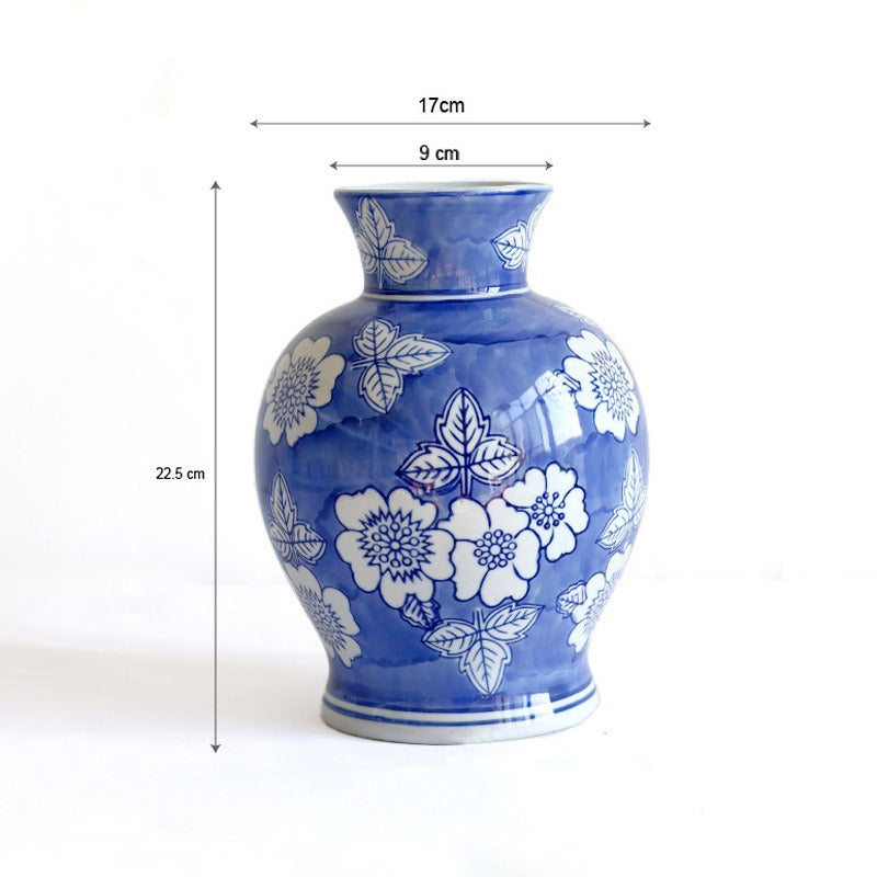Royal Floral Ceramic Vase