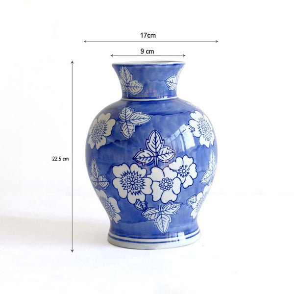 Royal Floral Ceramic Vase