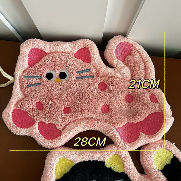 Kitty Hop Hanging Hand Towel Set