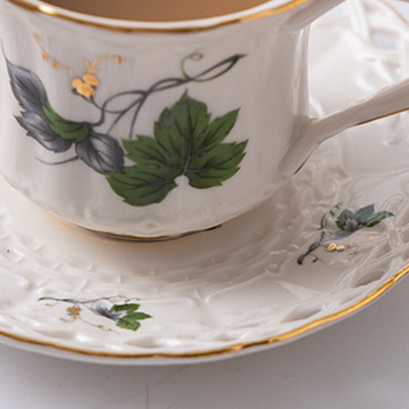 Royal Guipure Lace Tea Cup & Pot