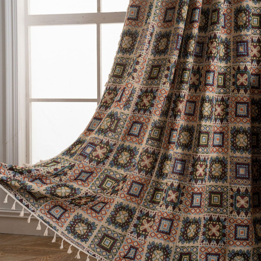 Tribal Totem Tassel Curtain