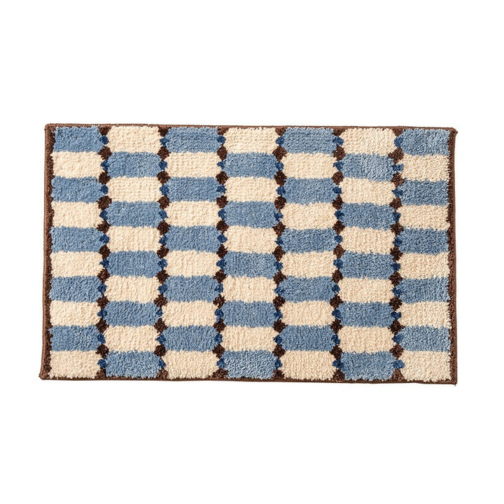 Plushy Checker Bath Mat