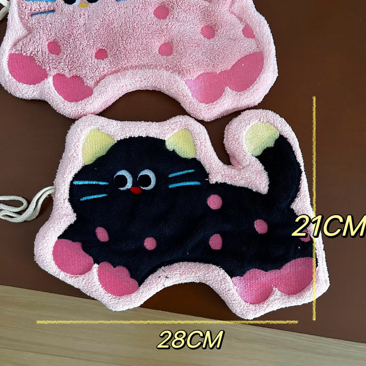 Kitty Hop Hanging Hand Towel Set
