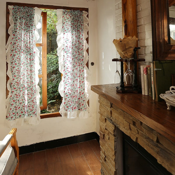 Countryside Rose Ruffle Curtain