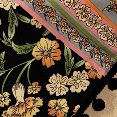 Black Magic Garden Cabinet Curtain