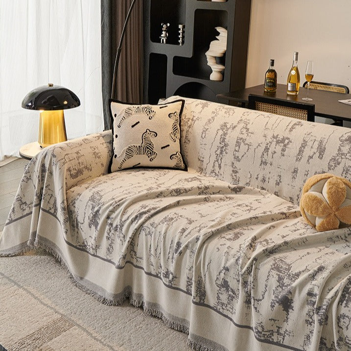 Ethereal Grey Sofa Cover