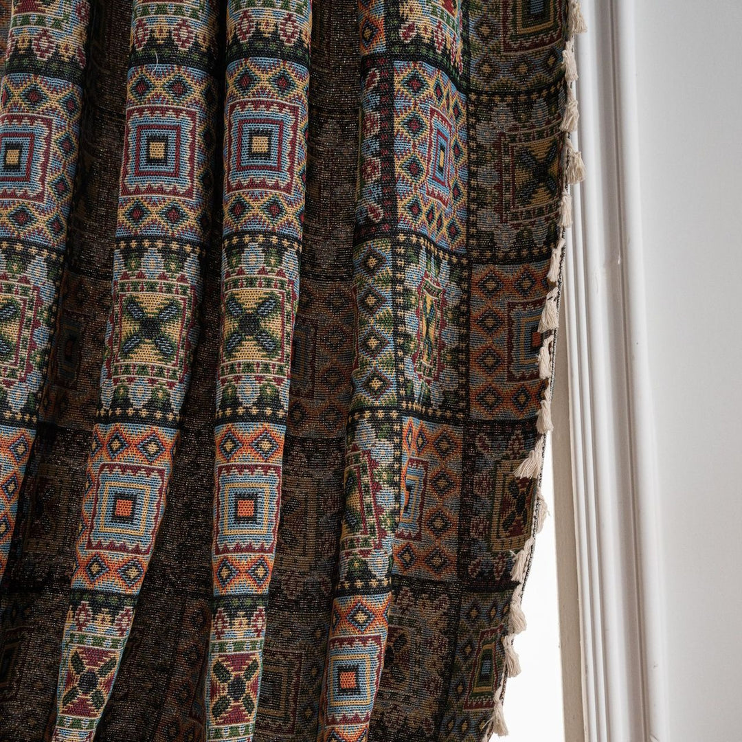 Tribal Totem Tassel Curtain