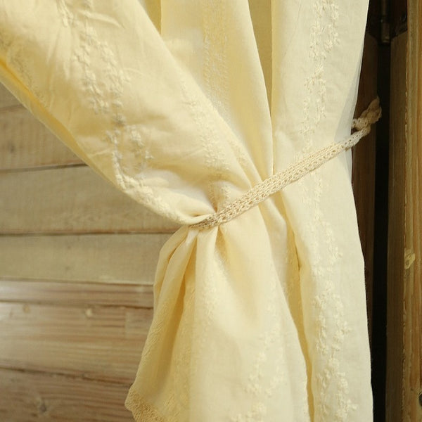 Butterfly Cream Cabinet Curtain
