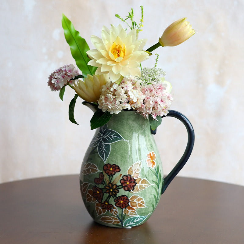 Fiesta Ceramic Pitcher Vase