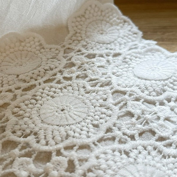 Creamy Butterfly Cabinet Curtain