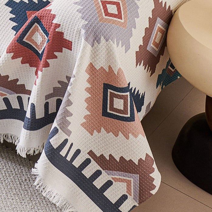 Retro Tribal Diamond Sofa Cover
