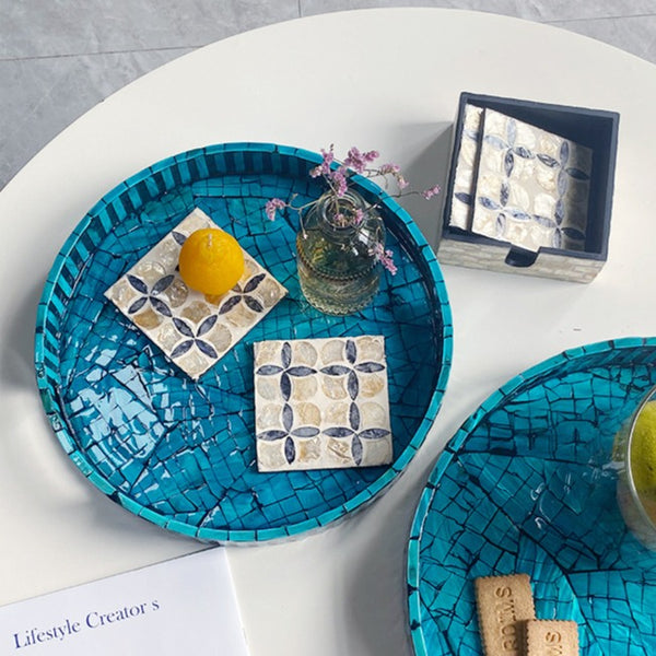 Sapphire Serenity Shell Tray