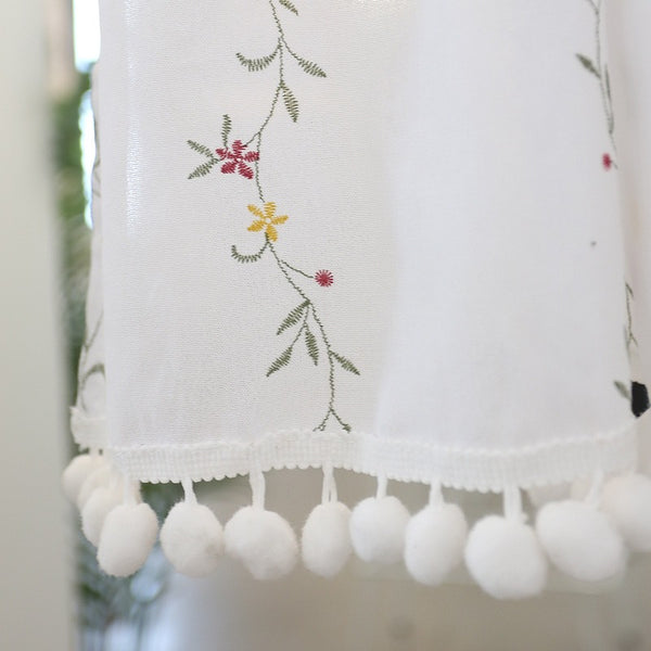 Floral Garden Cabinet Curtain