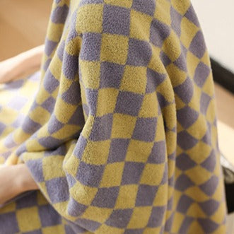 Pastel Checkerboard Towel Set Collection