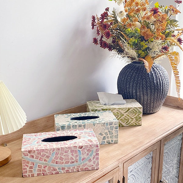 Summer Beach Shell Tissue Box