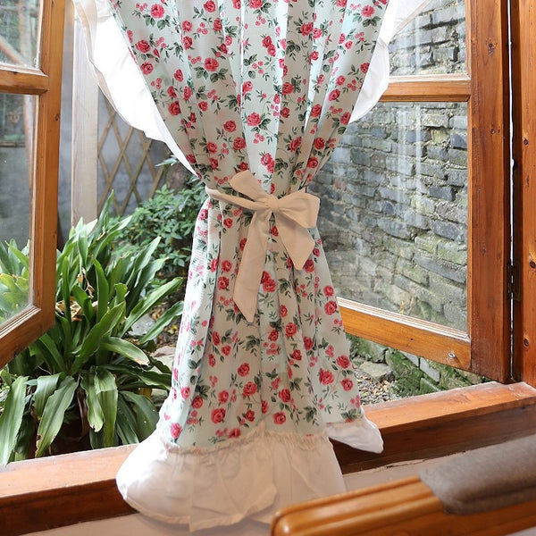 Countryside Rose Ruffle Curtain