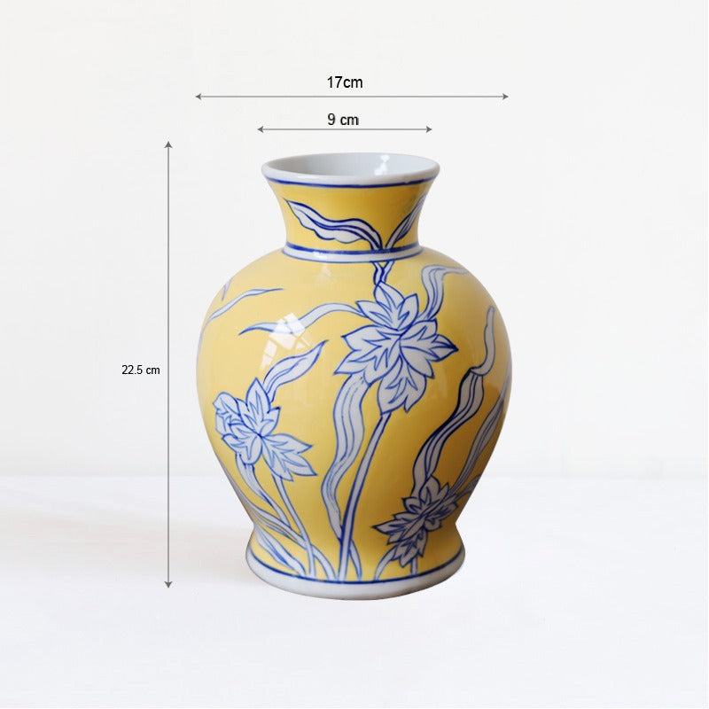 Royal Floral Ceramic Vase
