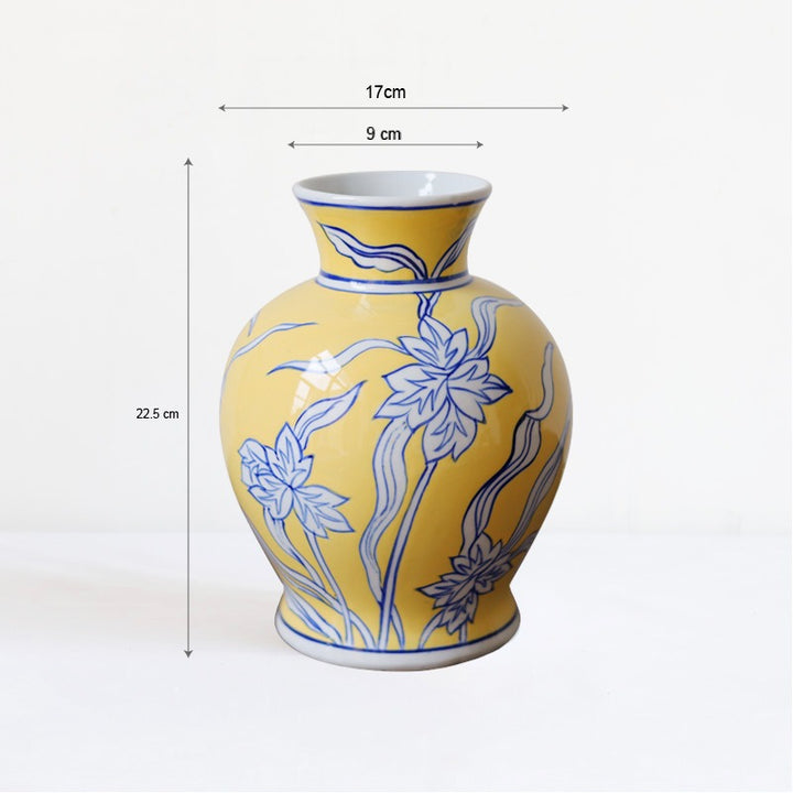 Royal Floral Ceramic Vase