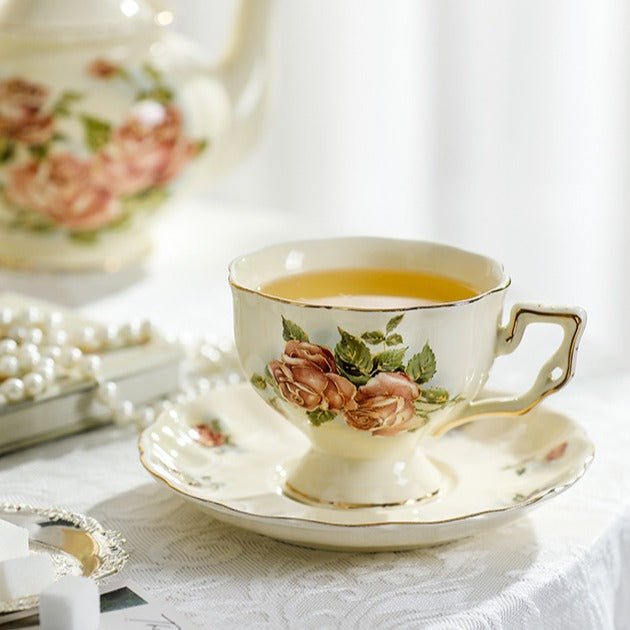 Rose Paradise Tea Cup & Pot Collection