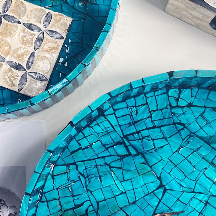 Sapphire Serenity Shell Tray