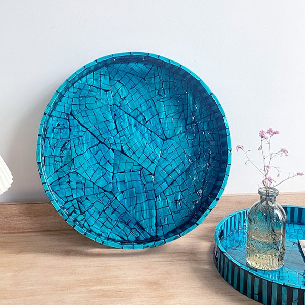 Sapphire Serenity Shell Tray