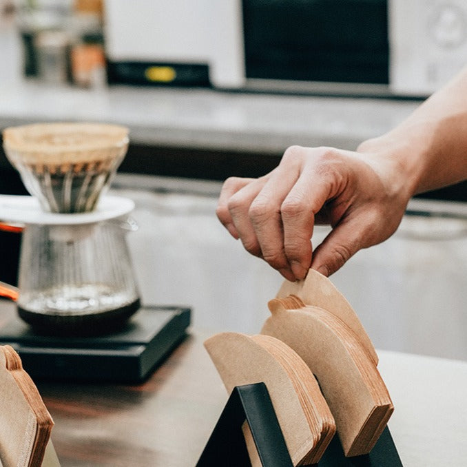 Triangle Coffee Filter Holder & Filter Set