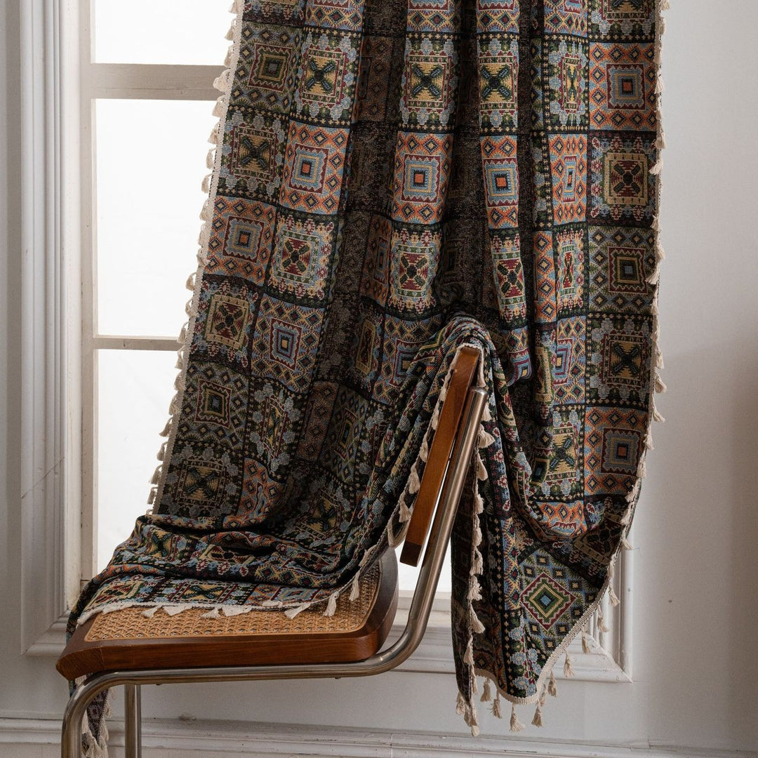 Tribal Totem Tassel Curtain