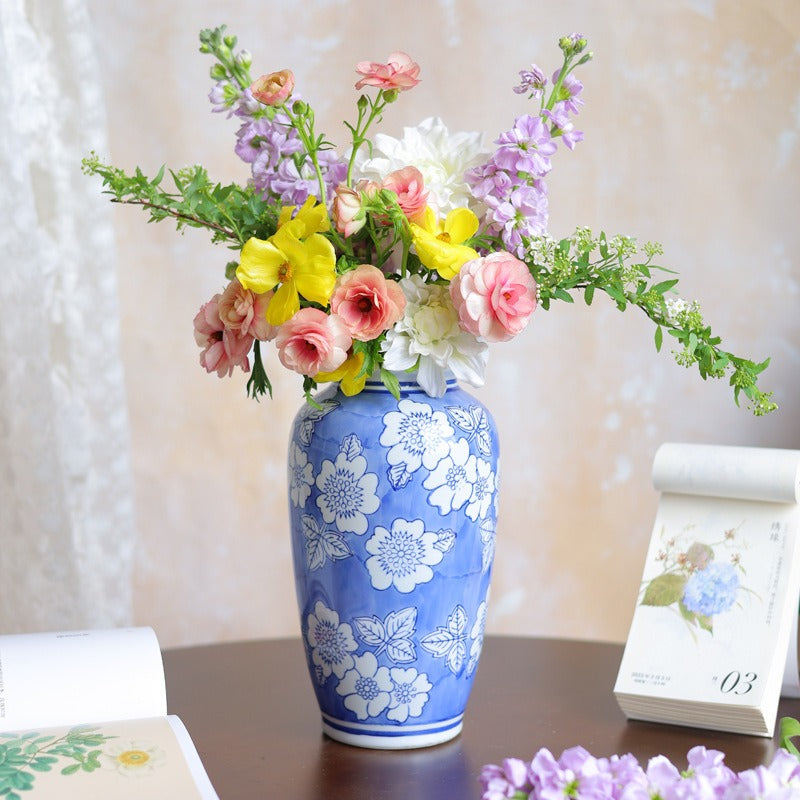 Royal Floral Ceramic Vase