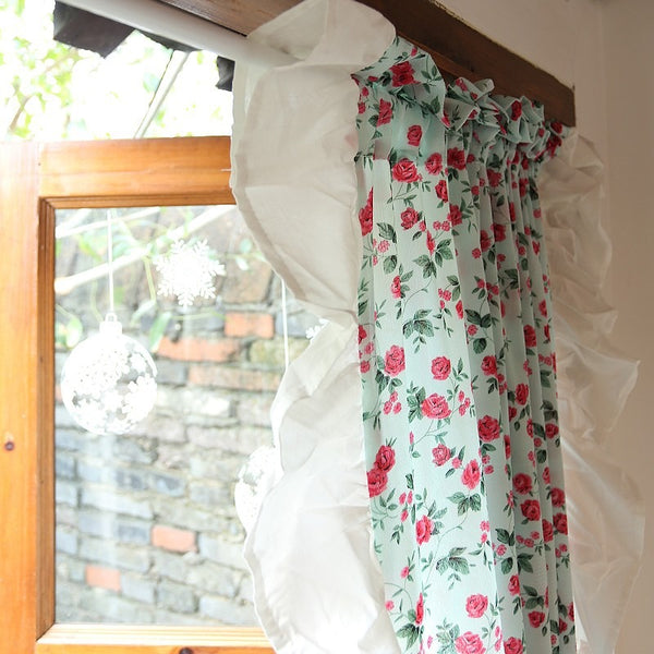 Countryside Rose Ruffle Curtain