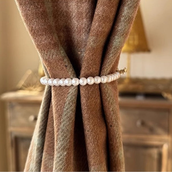 Vintage Plaid Cabinet Curtain