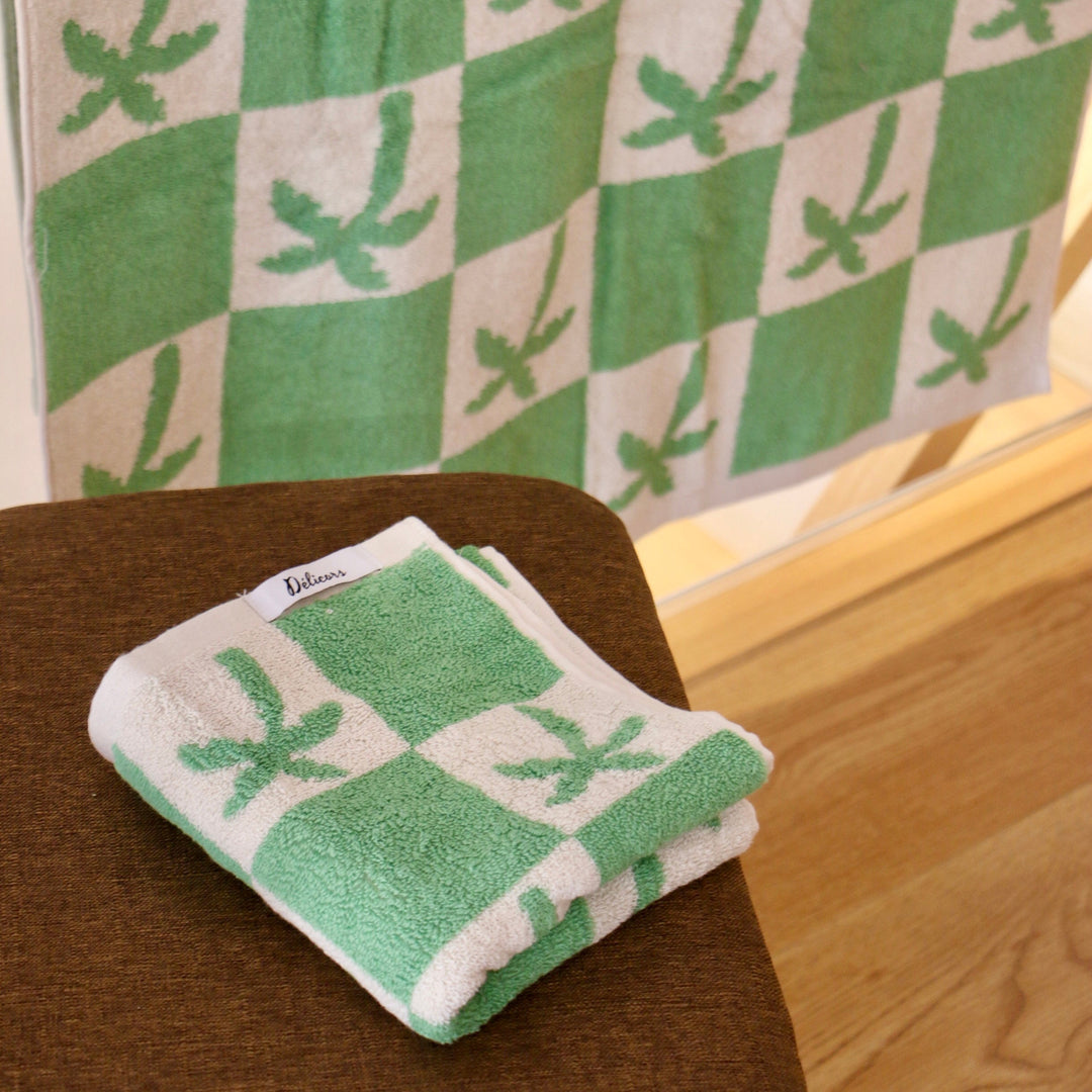 Cactus and Palm Check Towel Set