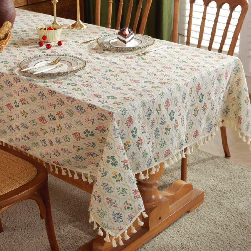 Countryside Floral Check Table Cloth