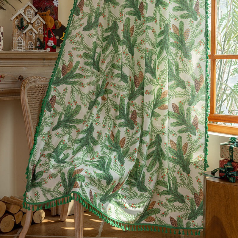Mystery Pine Tassel Curtain