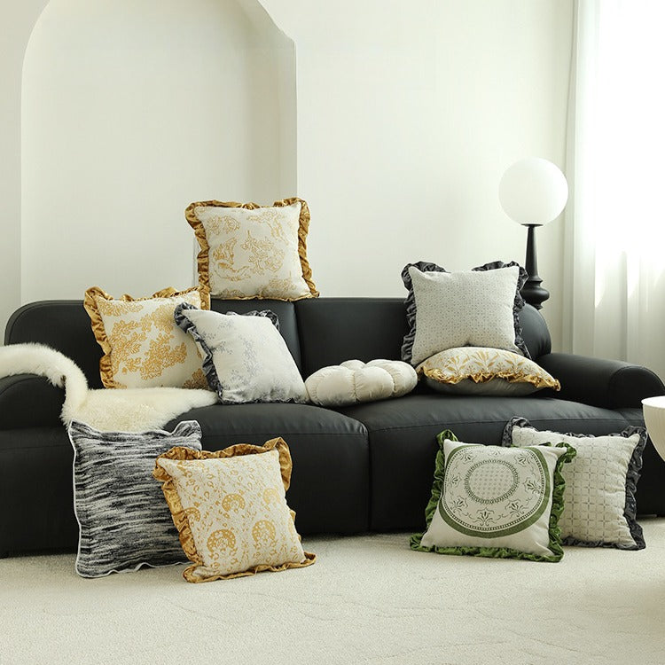 Ornate Ruffle Cushion Collection