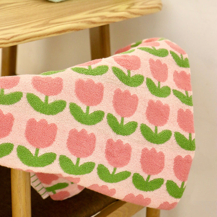 Tulip Heart Towel