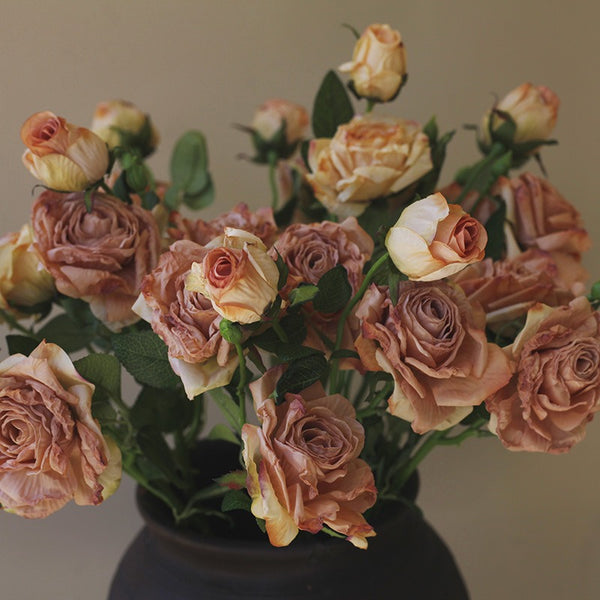 Vintage Postcard Roses Bouquet