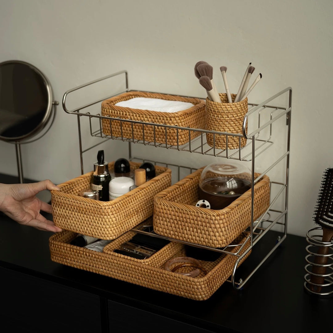 Seabreeze Rattan Storage Basket Set
